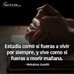 Frases para estudiar, frases de Mahatma Gandhi