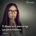 Frases sobre el silencio, frases de Confucio