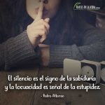 Frases sobre el silencio, frases de Pedro Alfonso