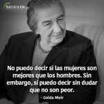 Frases para el día de la mujer, frases de Golda Meir