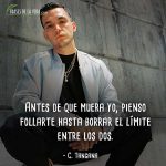 Frases de C. Tangana, Antes de que muera yo, pienso follarte hasta borrar el límite entre los dos.