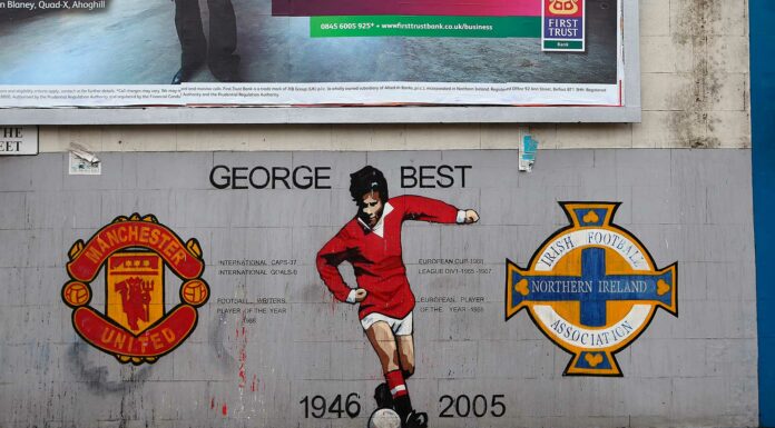 60 Frases de George Best | La leyenda del fútbol Mural de George Best