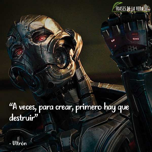 Ultron - Frases de villanos de Marvel