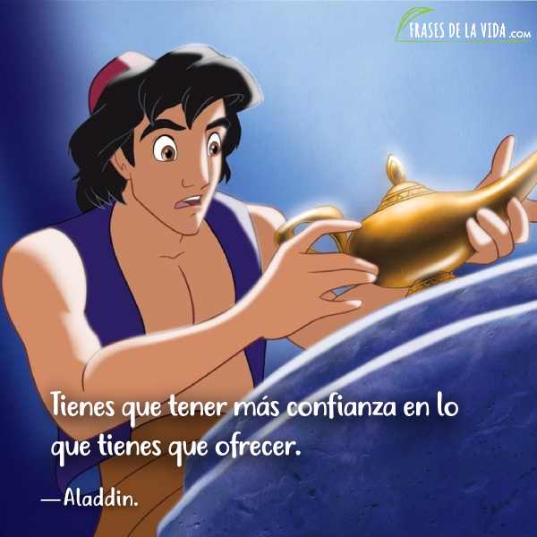 frases de Aladdin sobre la aventura y el amor