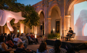 Poemas e ideas tomarán Querétaro publico-asiste-a-una-lectura-en-un-patio-cultural-al-aire-libre